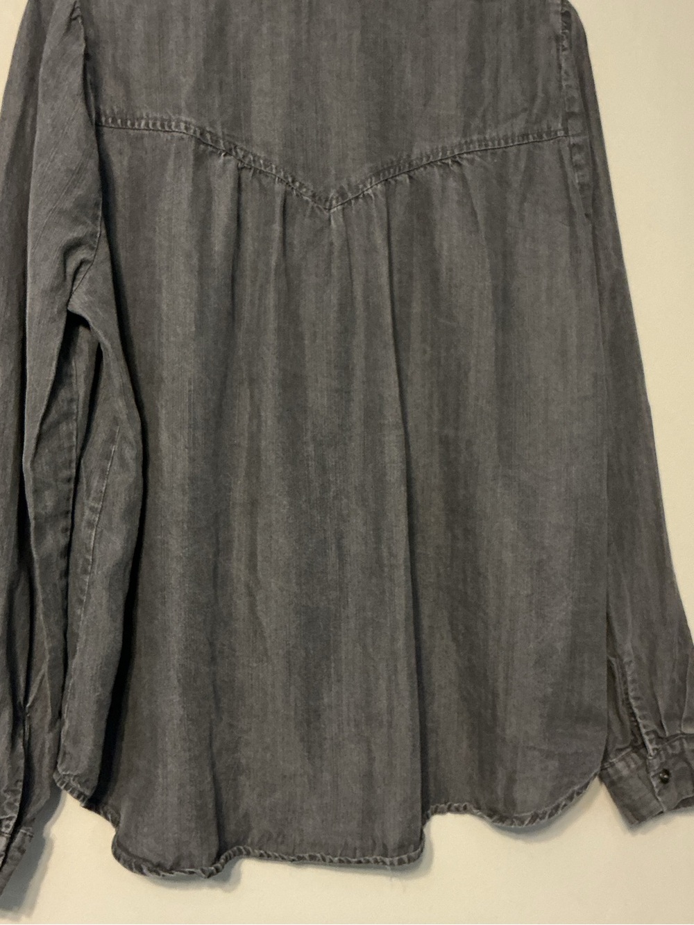 Jane + Delancey Black Denim Button Down - Picture 9 of 11